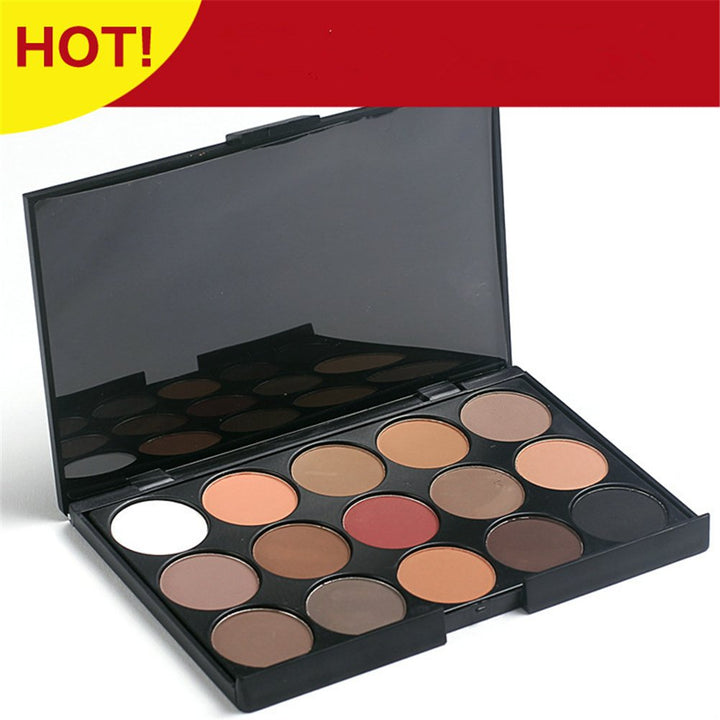 Pure Vie Professional 15 Colors Eye Shadow Palette Makeup Contouring Kit