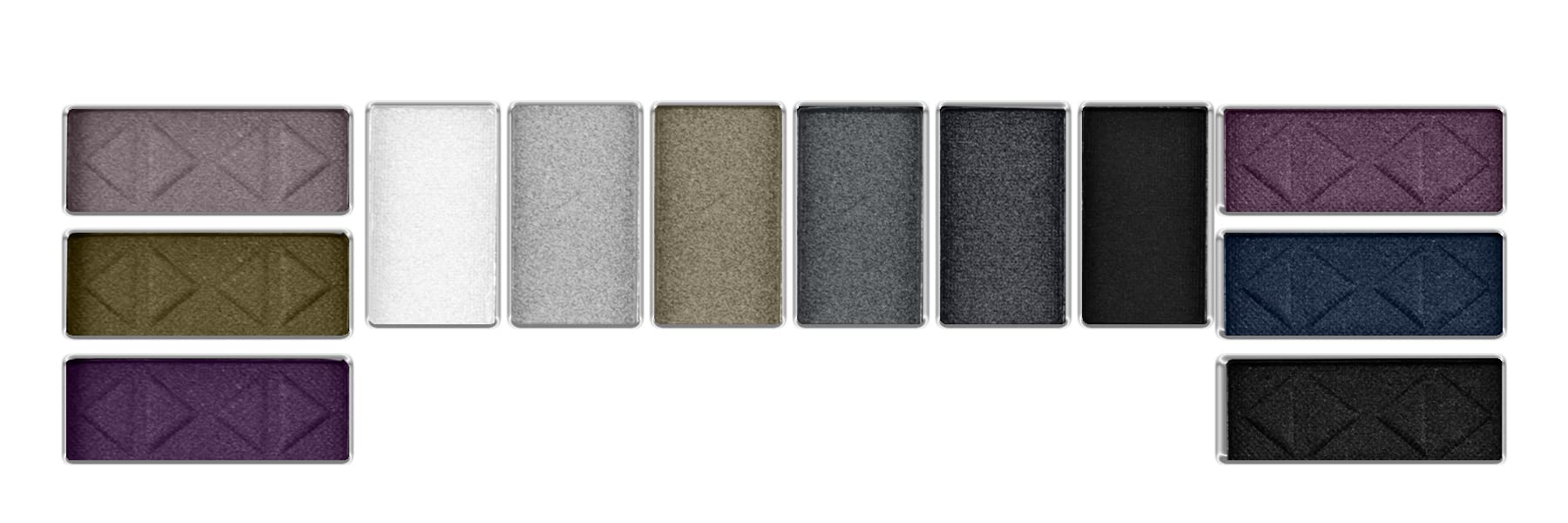 L.A. COLORS L.A Color Day To Night 12 Color Shimmery Eyeshadow, Nightfall, 8 G, Multicolor