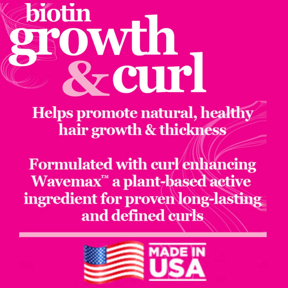Difeel Growth and Curl Biotin Conditioner 33.8 oz. - Hair Condtioner for Curly Hair, Conditioner Curly Hair