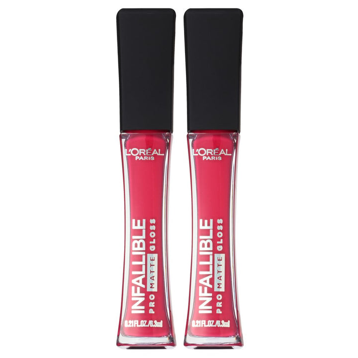L'Oréal Paris Infallible Lip Pro Matte Gloss, Aphrodite Kiss, 2 Count