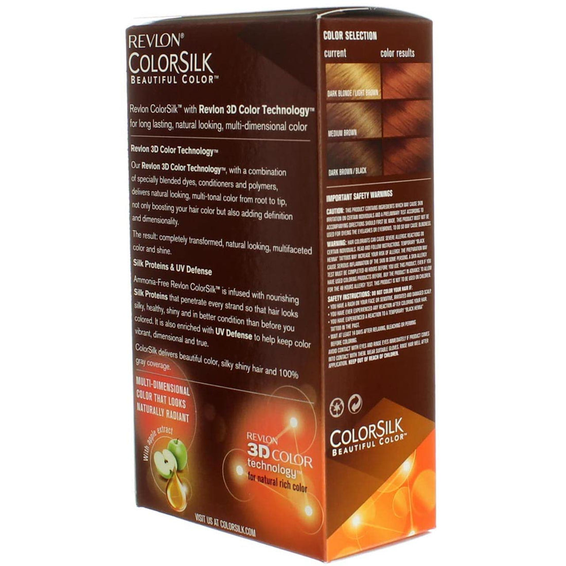 Revlon ColorSilk Hair Color, 42 Medium Auburn (Pack of 5)