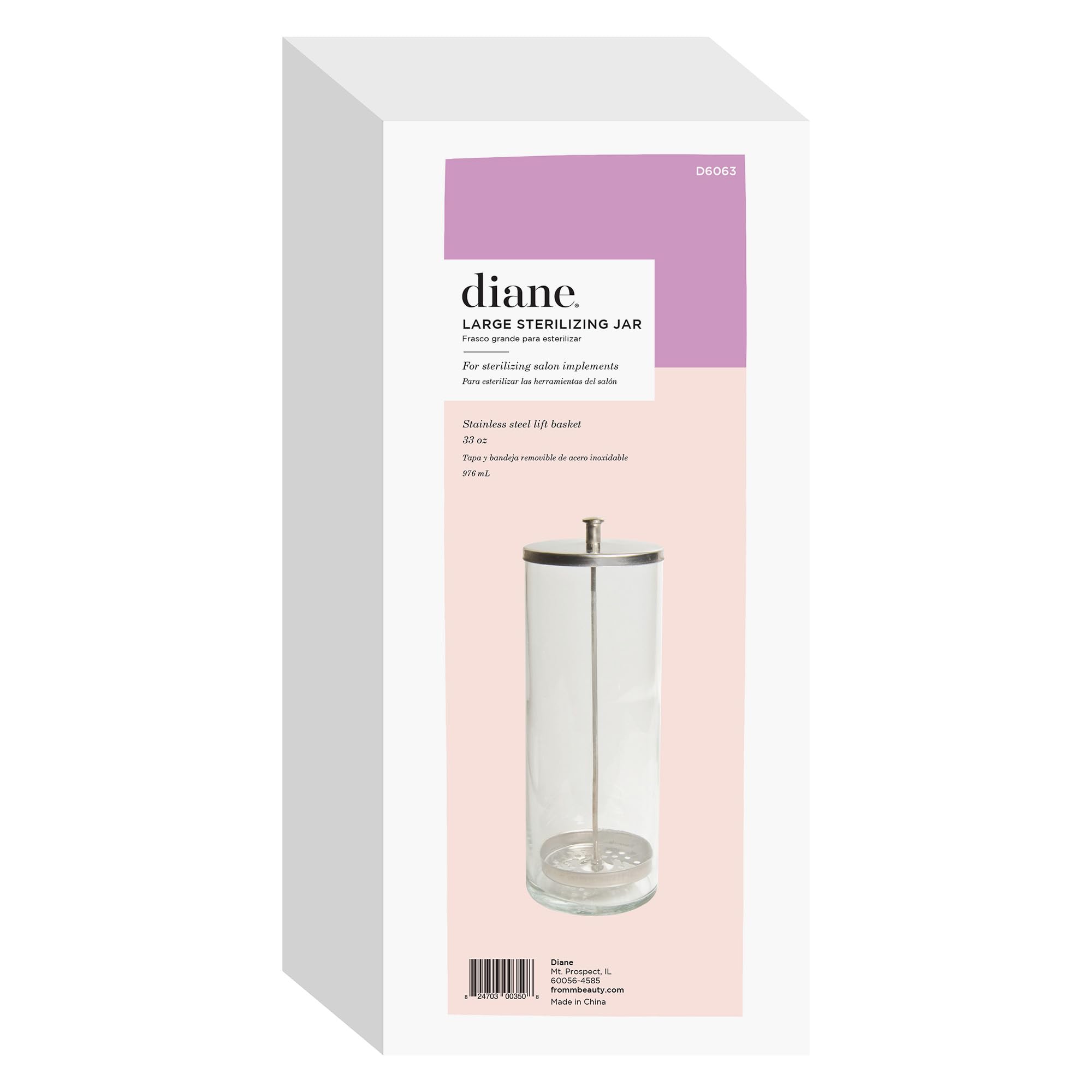 Diane 32 oz. Glass Sterilizing Jar