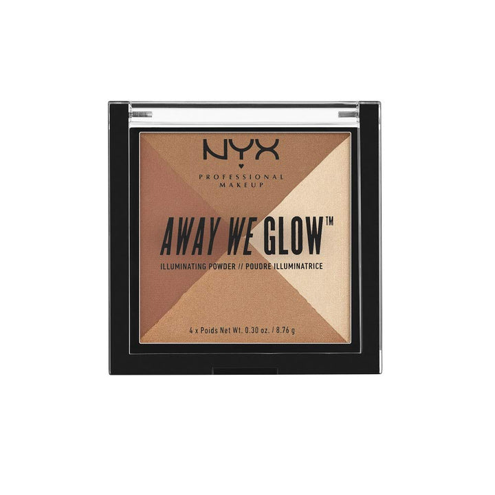 Nyx Professional Makeup Away We Glow Illuminating Palette, Shimmer Thrill, 8.76g