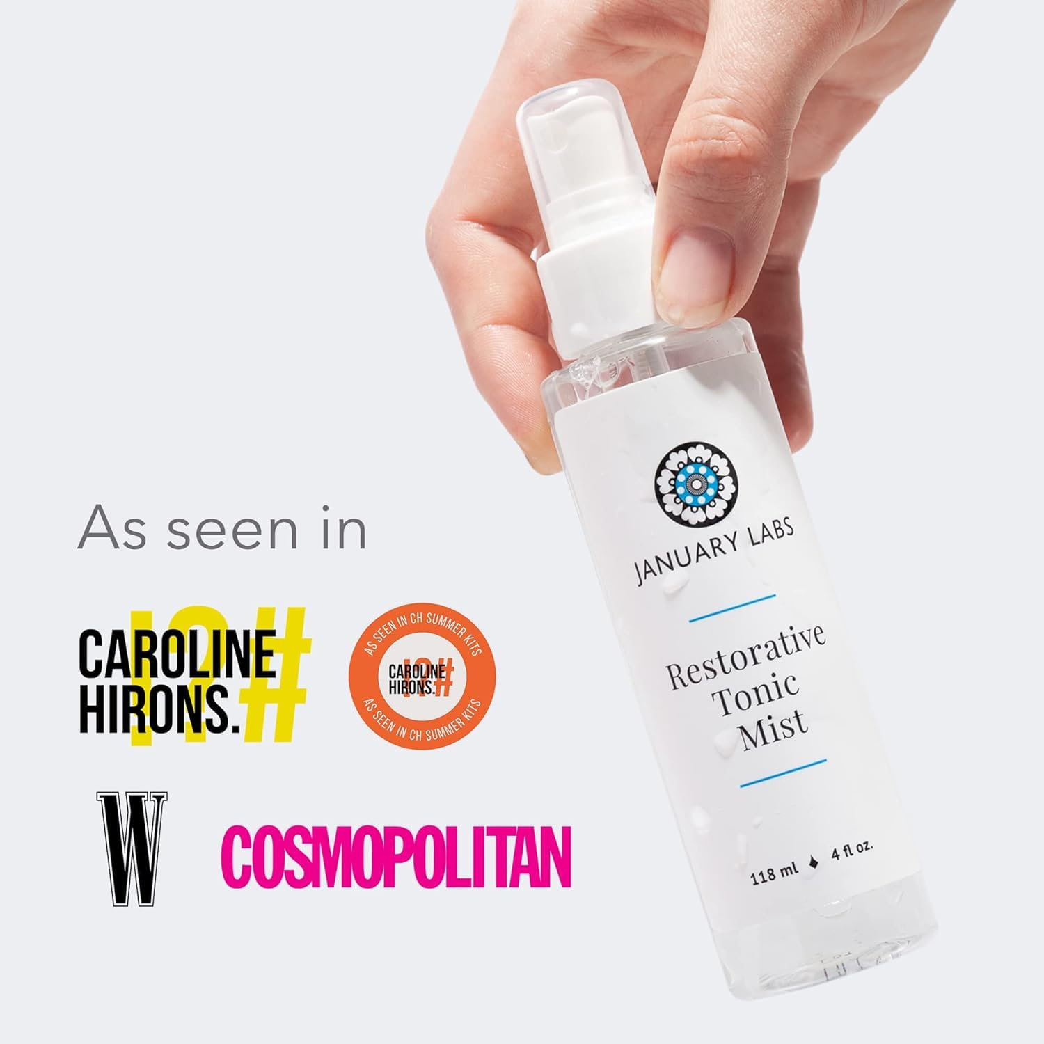 January Labs Skin Essentials Restorative Tonic Mist Spray, 4 oz. Bottle