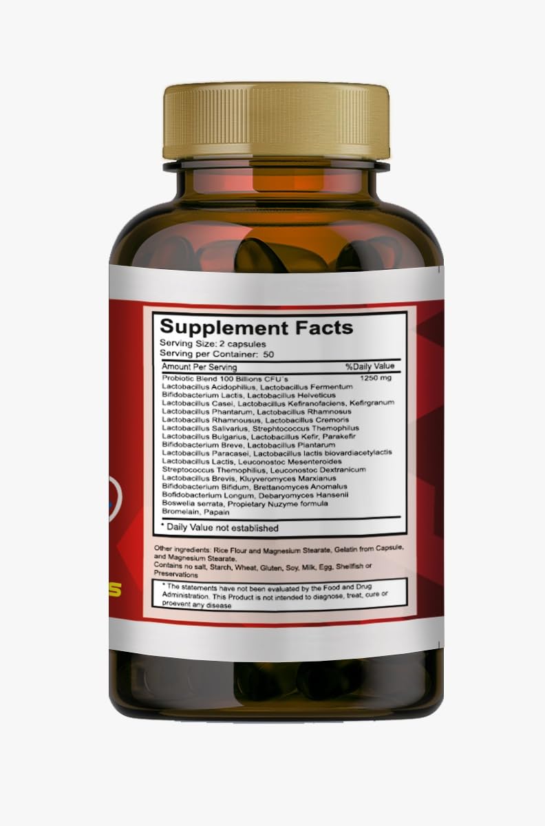 VITAMISAN Sales Biliares Digestive Enzymes Pancreatin Enzimas Digestivas probiotic and prebiotic 100 caps
