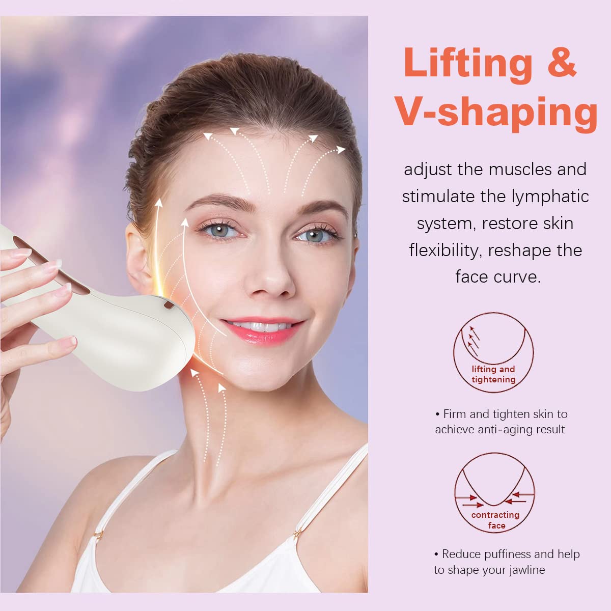 Daily Skin Care Massager Moisturizing Skin Anti-aging Reducing Wrinkles Firming Face Relieving Stress for Face and Neck