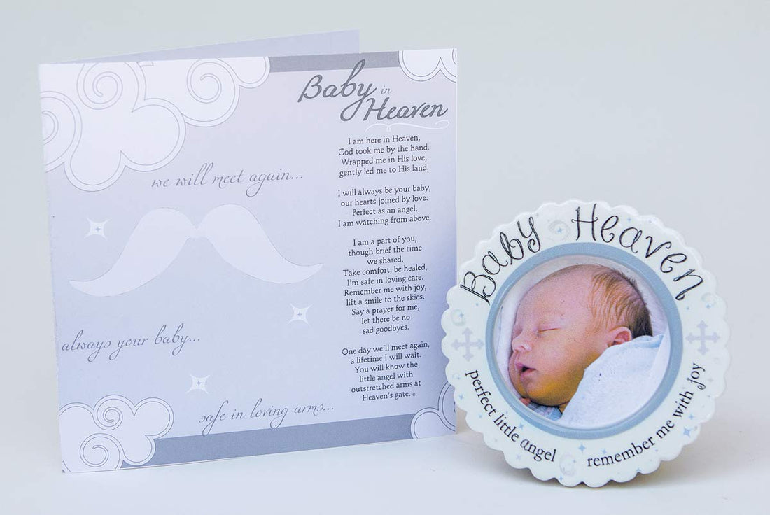 The Grandparent Gift Baby Heaven Infant Loss or Miscarriage Gift, Hanging Ornament or Sitting Mini Photo Frame with Sentiment