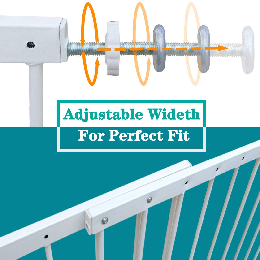 Window Guards for Children, Adjustable Wide Child Safety Window Guard Prevents Accidental Falls, Home Security Childproof Interior Bar Guard for Windows Wide 36.22 - 61.41(2 Panels)