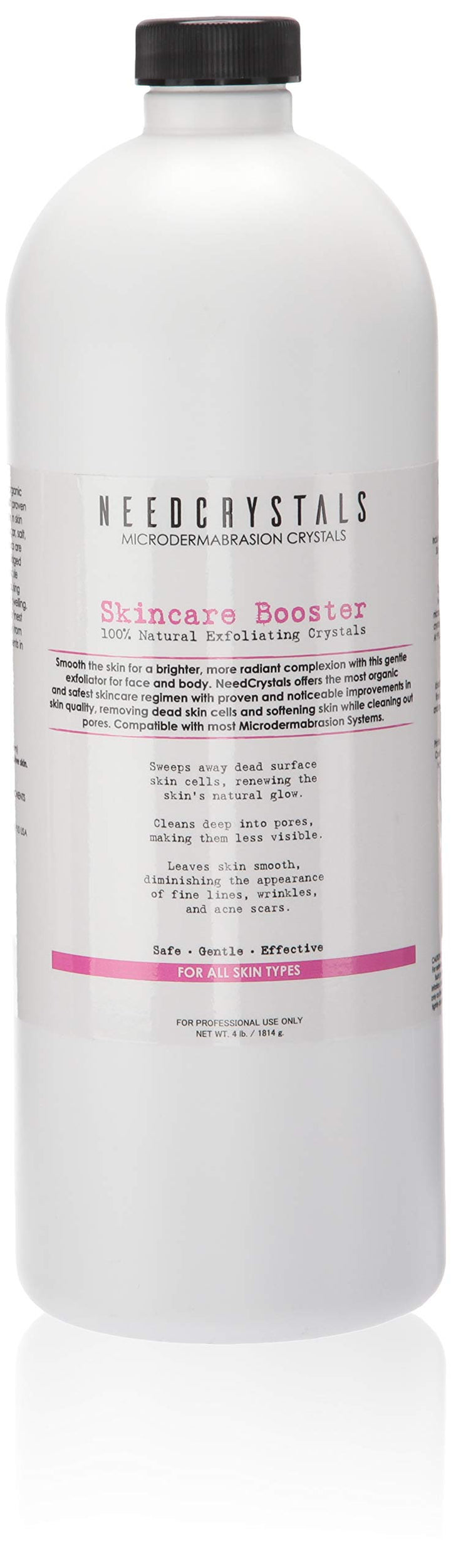 Microdermabrasion Crystals (4 lb, 100 Grit) All-Natural Rejuvenating Skin Face Exfoliator Treatment for Dull or Dry Skin, Wrinkles, Blemishes, Acne Scars & More by NeedCrystals