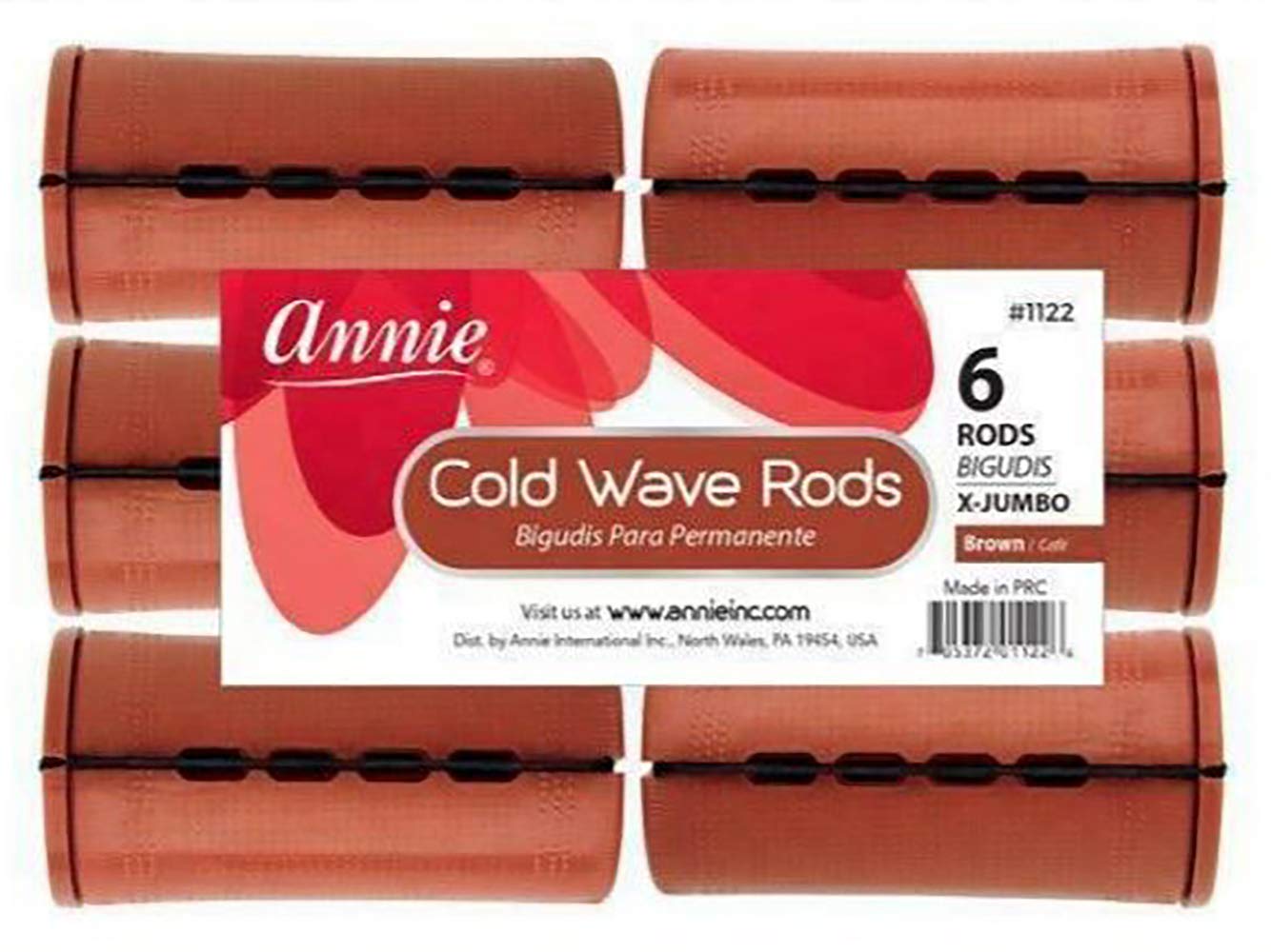 3 Packs Of Annie Cold Wave Rods (Xtra Jumbo) #1122 6 Pcs/Pack