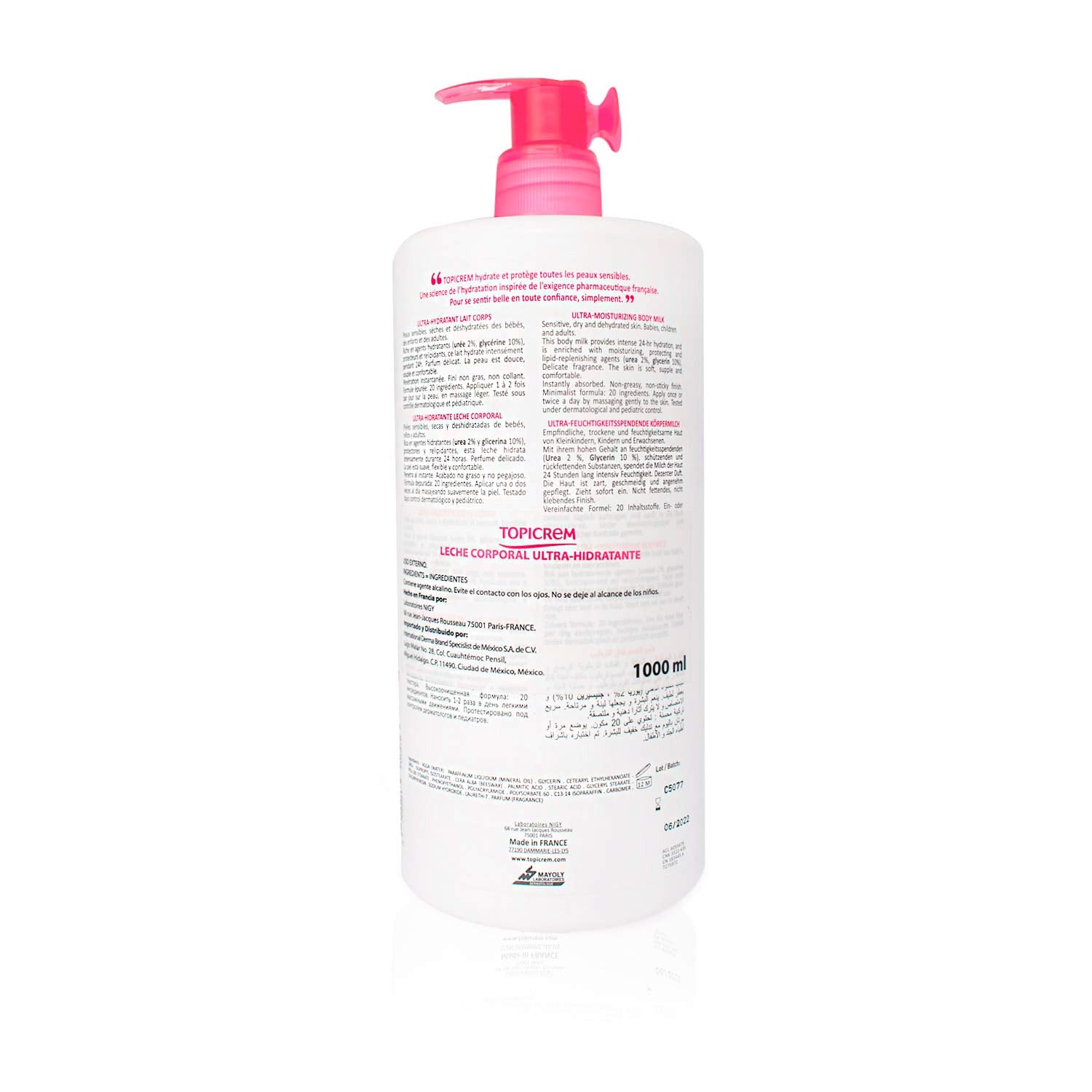 Topicrem Ultra-Moisturizing Body Milk 1000Ml By Topicrem