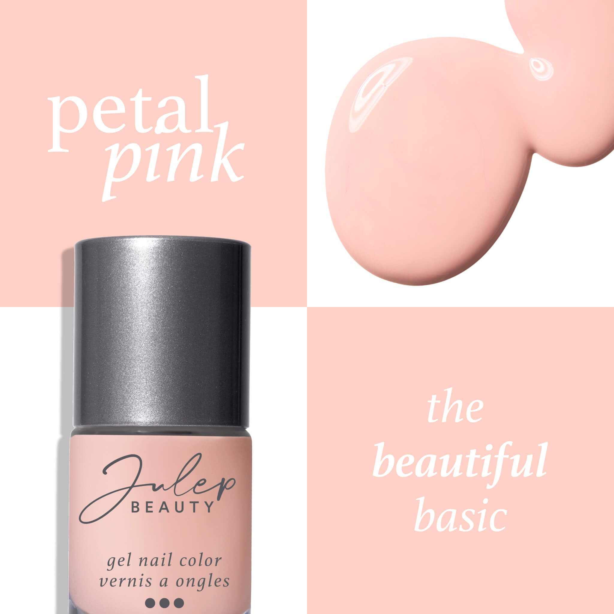 Julep Quick-Dry Gel Nail Polish, Long Lasting, Air Dry Formula, No UV/LED Lamp Needed, Vegan, Chip-Resistant – Petal Pink (Light Pink)