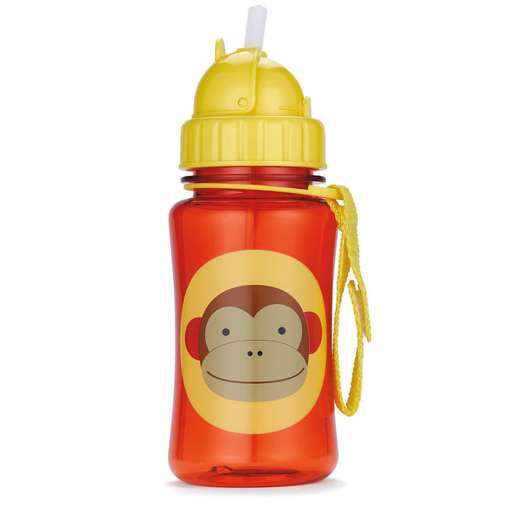 Skip Hop Toddler Sippy Cup with Straw, Zoo Straw Bottle, Monkey
