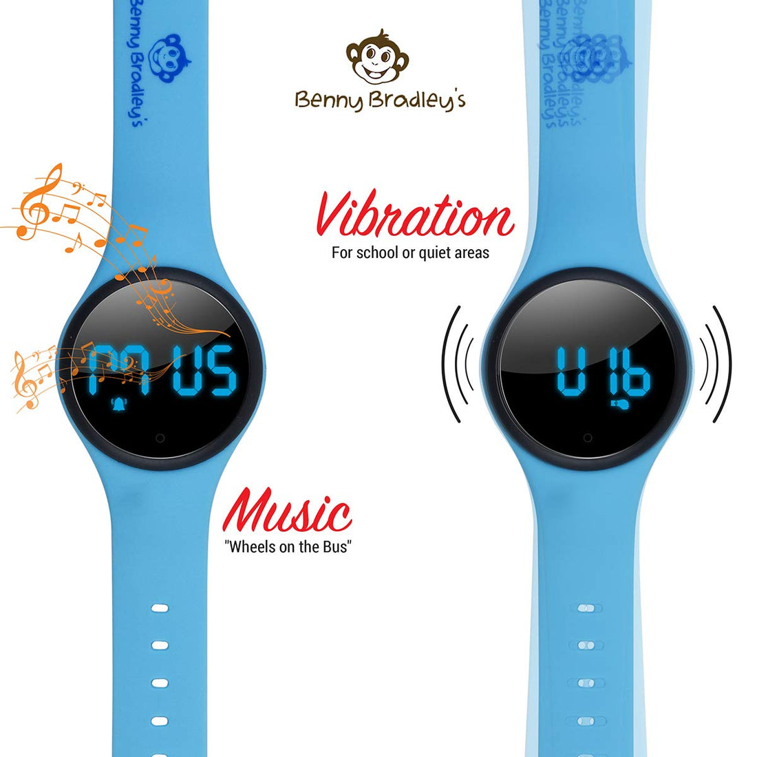 Potty Training Watch for Kids V1 – A Water Resistant Potty Reminder Device for Boys and Girls to Train Your Toddler with Fun/Musical and Vibration Interval Reminders with Potty Training eBook (Blue)