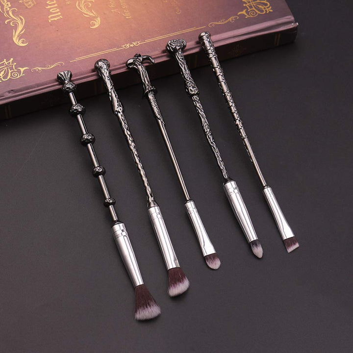 Wizard Wand Brushes,Wechip 5 PCS Makeup Brush Set for Foundation Blending Blush Concealer Eyebrow Face Powder