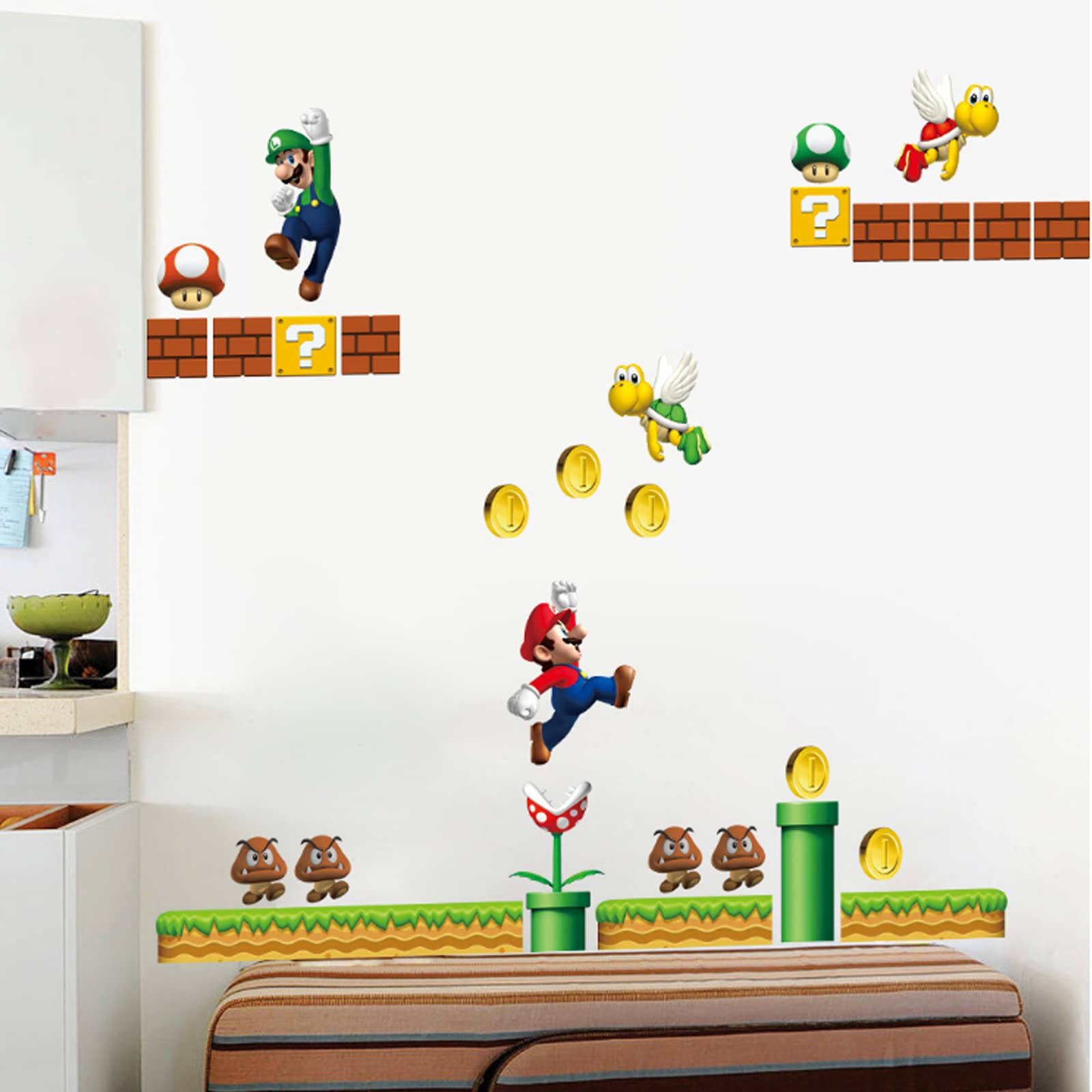 Brothers Wall Decals | Build a Scene Vinyl Wall Stickers | Removable Peel and Stick Decals