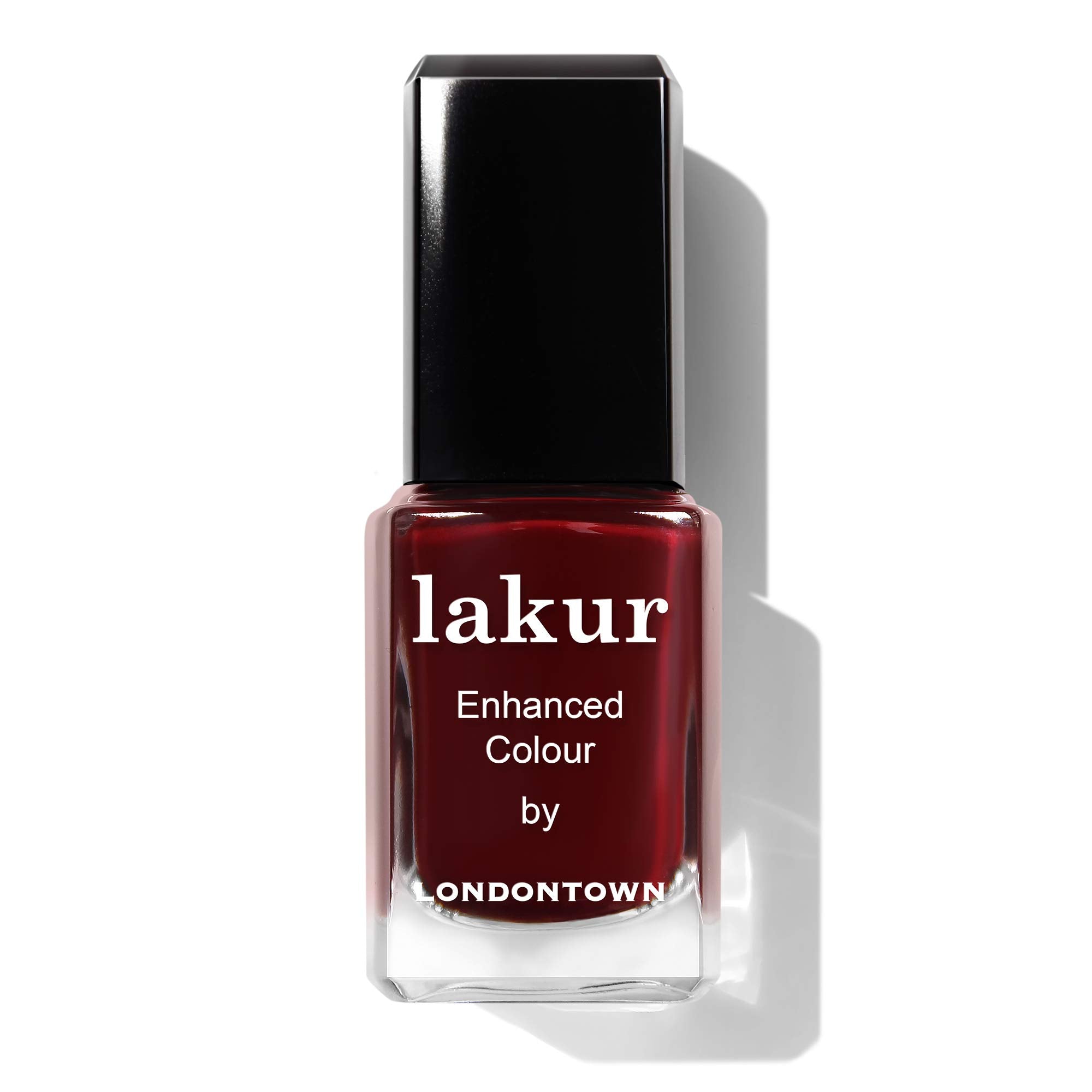 LONDONTOWN Lakur Nail Polish, Lady Luck Dark Red, 0.4 fl. oz.