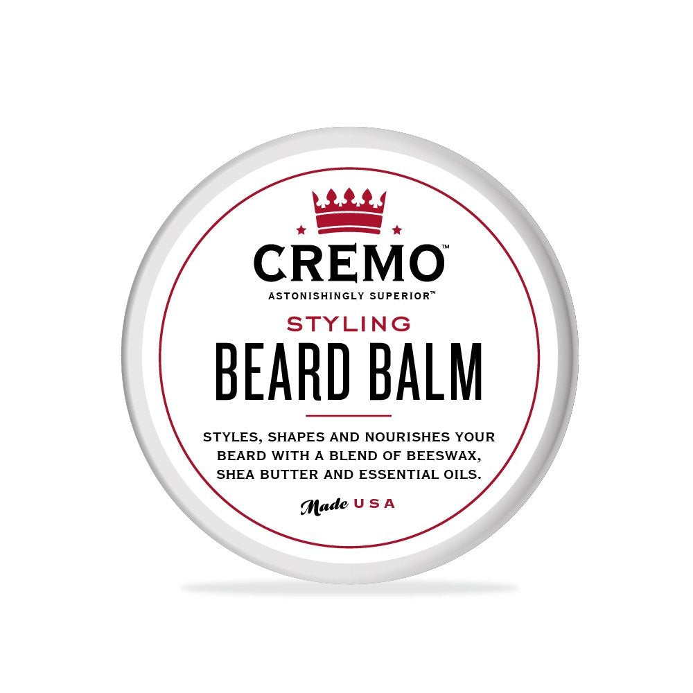 Cremo Styling Beard Balm, Astonishingly Superior, Best for all Length Beards, 2 oz Can
