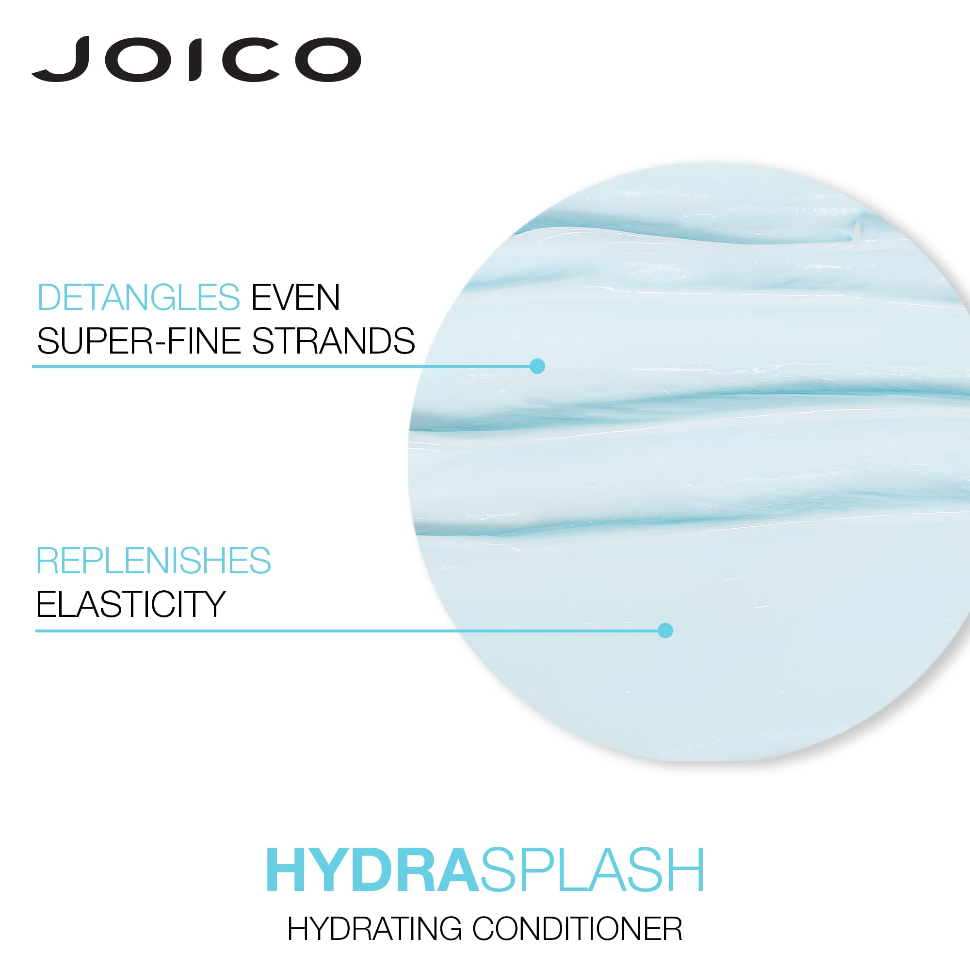 Joico HydraSplash Hydrating Conditioner | For Fine, Medium, Dry Hair | Replenish Moisture | Add Hydration & Softness | With Sea Kelp & Coconut Water | 8.5 Fl Oz
