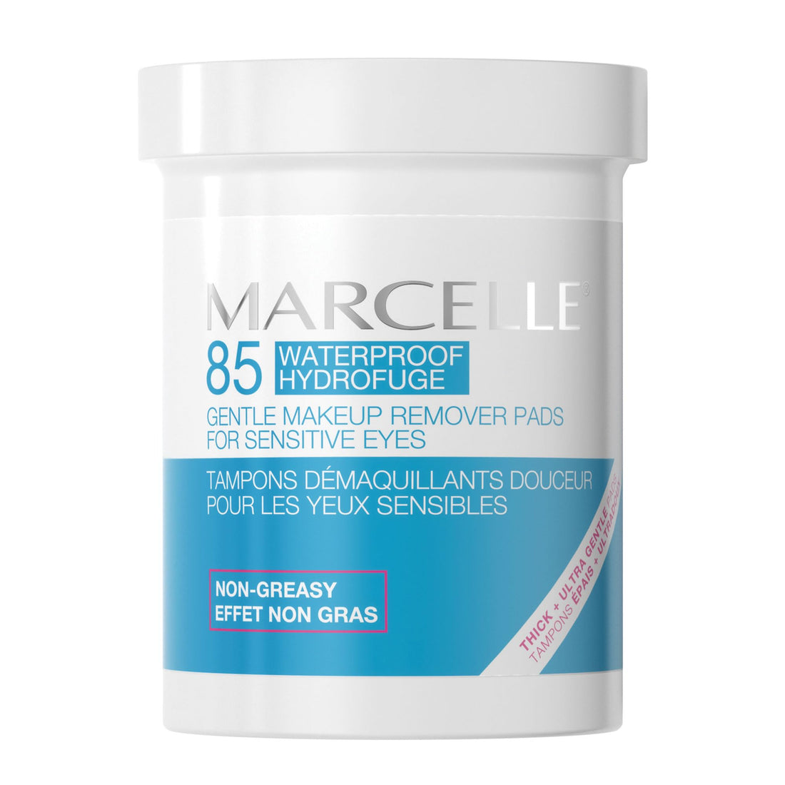 Marcelle Hypoallergenic and Fragrance-Free Gentle Makeup Remover Pads for Sensitive Eyes - 85 pads