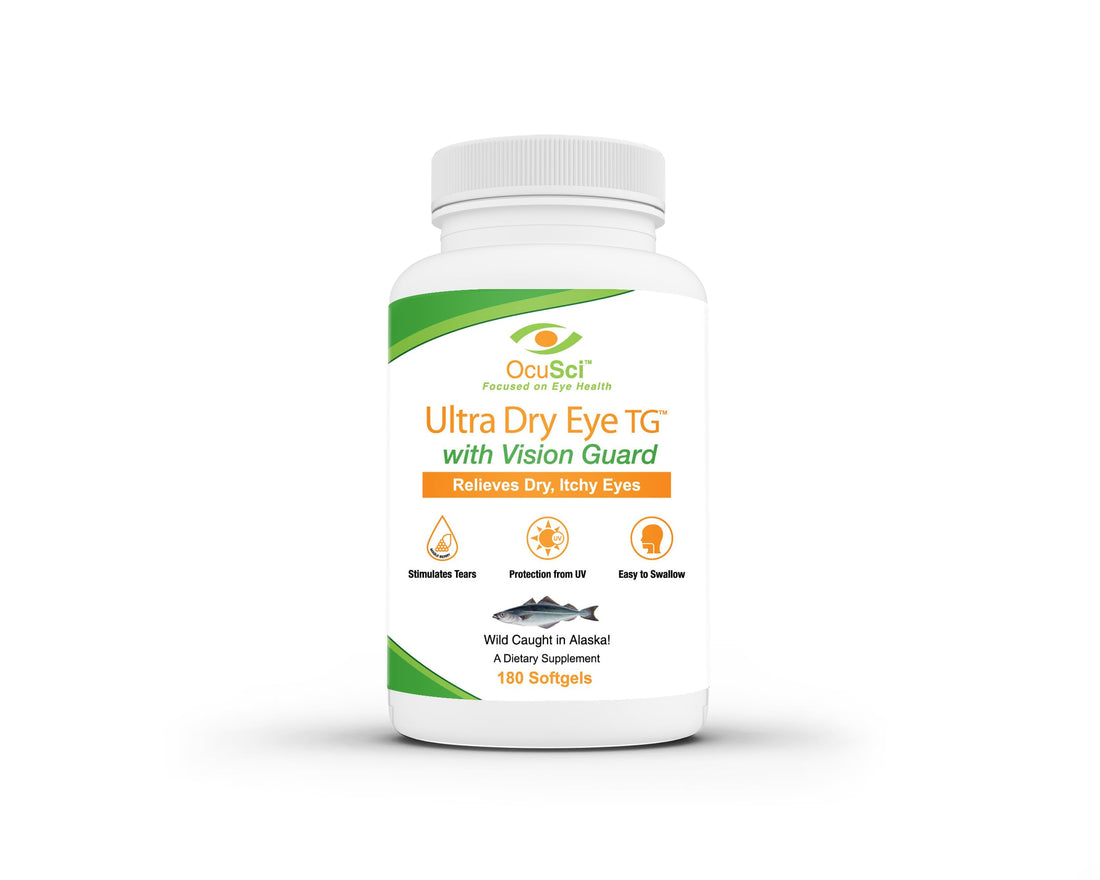 Formulated for Dry Eyes Mini-softgels of Ultra pure Omega-3, Black Currant Oil, Maqui Berry, Lutein, Zeaxanthin, Vitamins B12 and D3 (2 Month (180 mini softgels)
