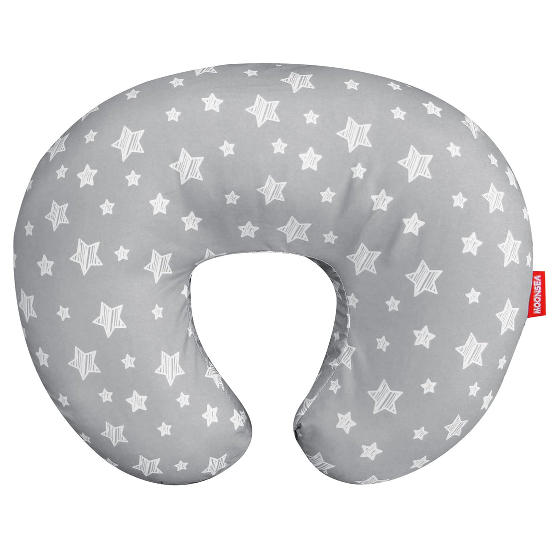 Nursing Pillow Cover for Baby Snug Fits Boppy Nursing Pillows, Breastfeeding Nursing Pillow Slipcovers Super Soft, for Breastfeeding Moms, Grey Star