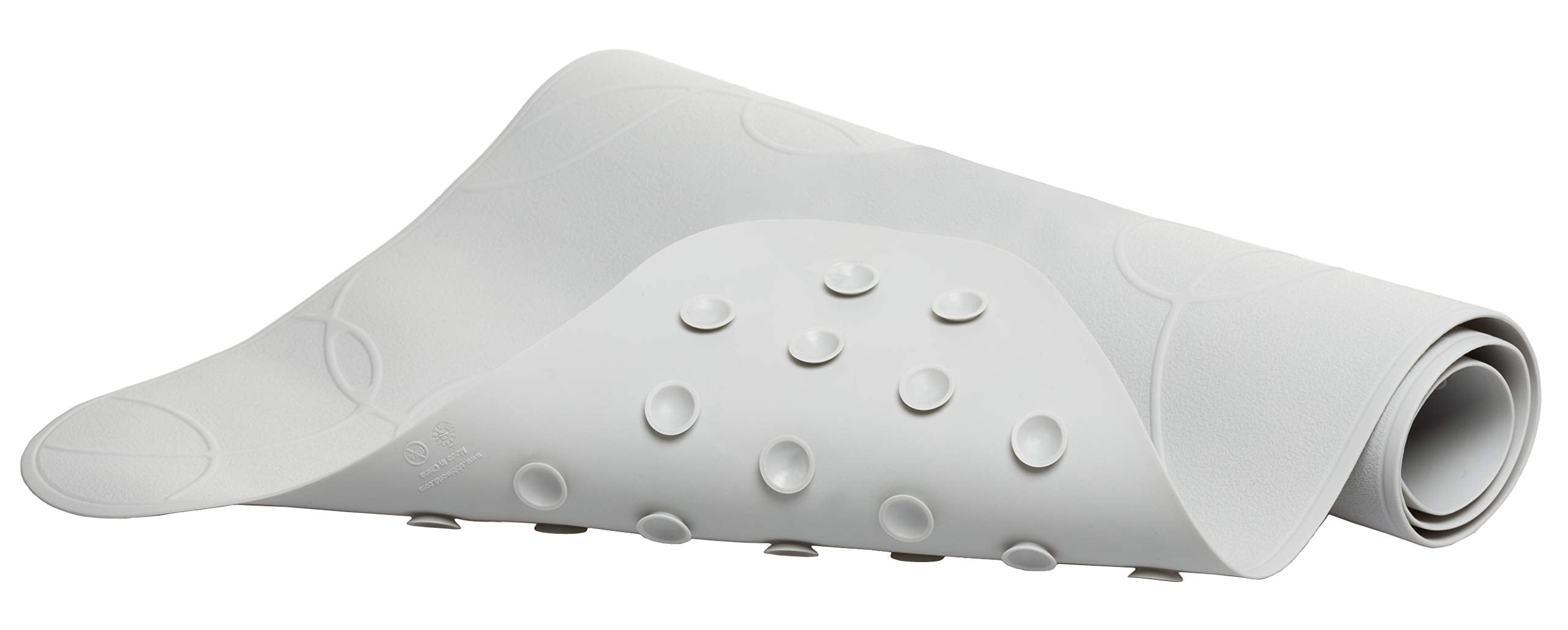 Ubbi Cushioned Non-Slip Bath Mat for Baby, Powerful Suction Cups, Baby Bathtub Time Essentials, Gray