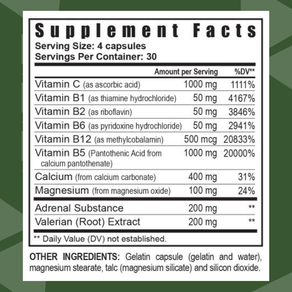 Youngevity Ultimate D-Stress™ – Natural Stress Relief Supplement with Magnesium, Valerian Root Extract, and B Vitamins – Supports Adrenal Health and Nervous System – 120 Capsules