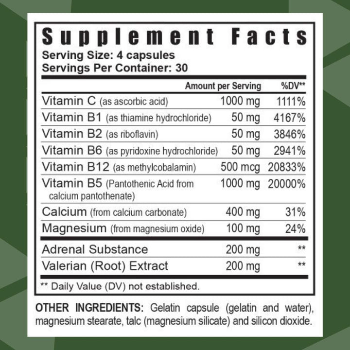 Youngevity Ultimate D-Stress™ – Natural Stress Relief Supplement with Magnesium, Valerian Root Extract, and B Vitamins – Supports Adrenal Health and Nervous System – 120 Capsules