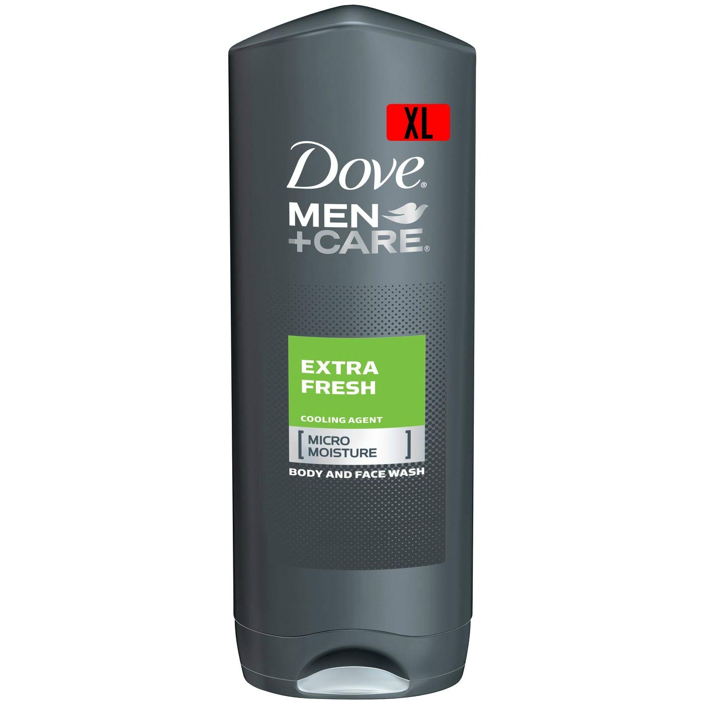 Dove Men Care Body & Face Wash, Extra Fresh - 13.5 Fl Oz / 400 mL X 6 Pack Case, Made in Germany
