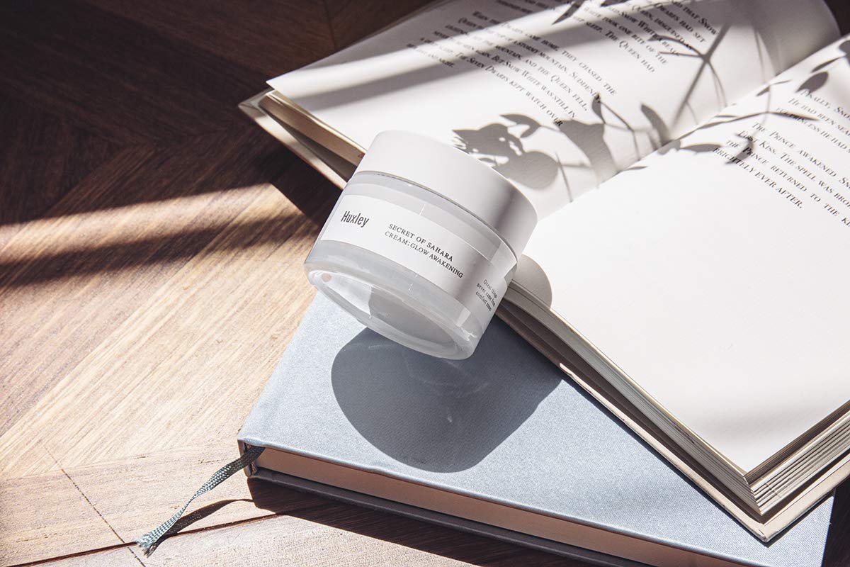 Huxley Secret of Sahara Cream Glow Awakening 1.69 fl. oz. | Korean Facial Cream | With B3 Niacinamide and Glutathione Complex for a Naturally Brighter Complexion