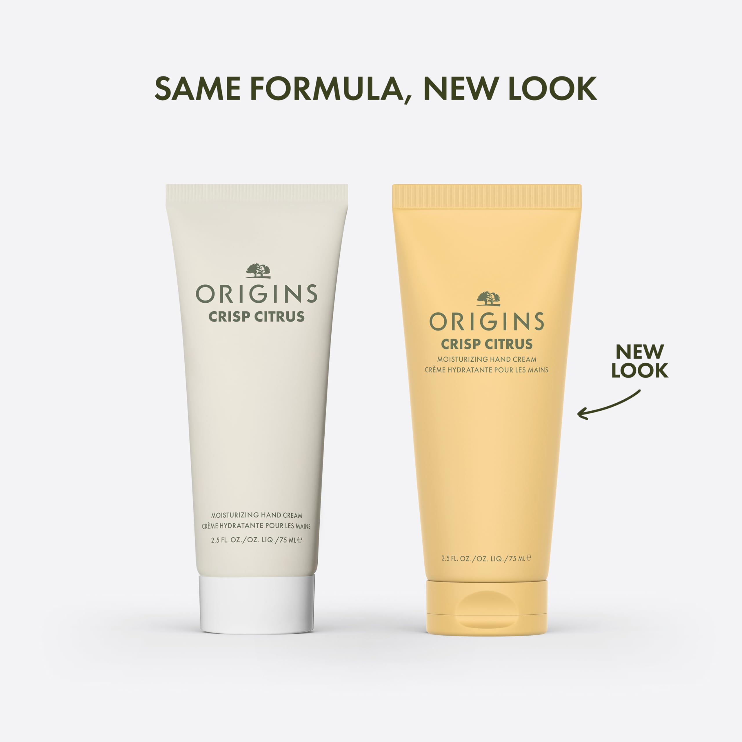 Origins Crisp Citrus Moisturizing Hand Cream | Hydrates & Softens Dry Skin | With Plant-Derived Glycerin, Travel Size, 2.5 Fl Oz