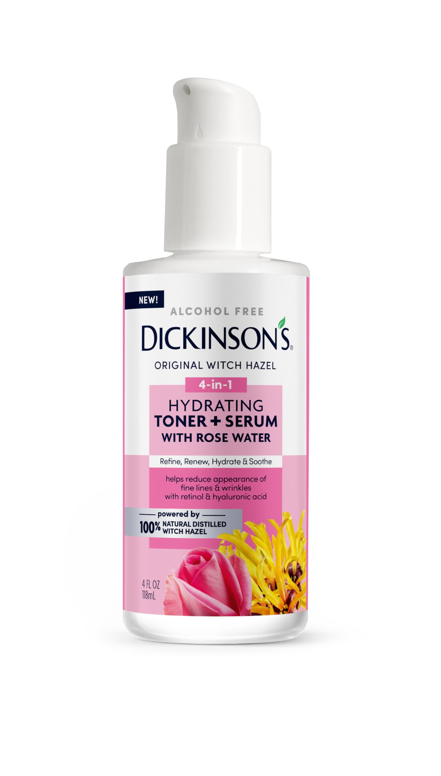 Dickinson's Witch Hazel Hydrating Toner + Serum with Rose Water
