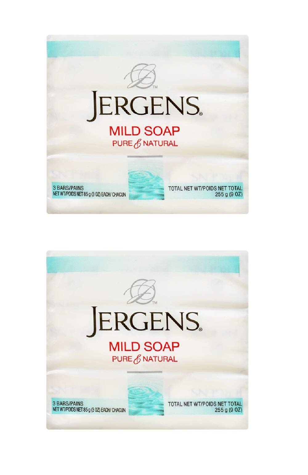 Jergens Mild Soap 9 oz (Pack of 2)