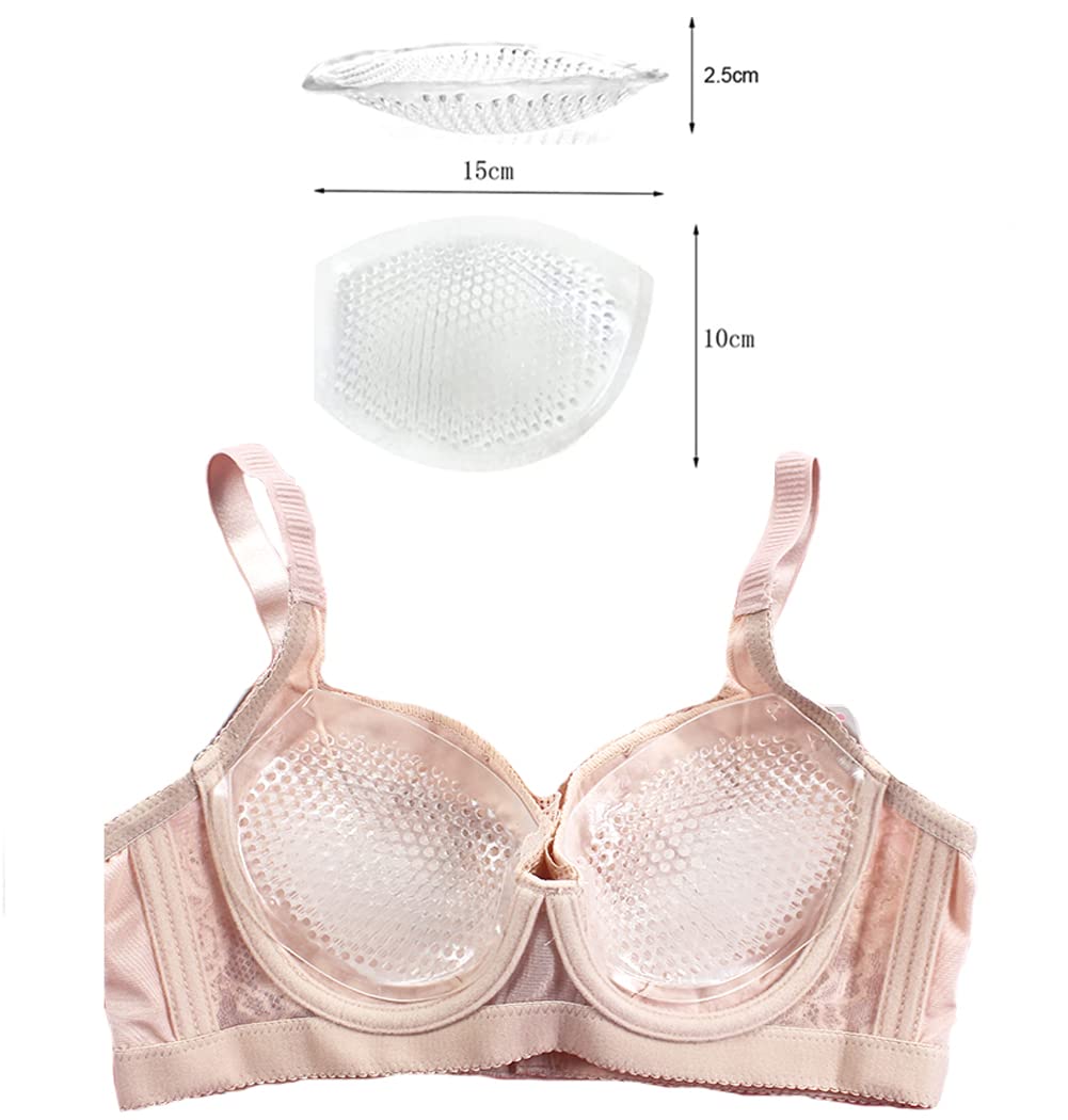 Uniquely Thickening Breathable Silicone Breast Enhancers Perforated Bra Insert Pad Swimwear Push up Booster Pads