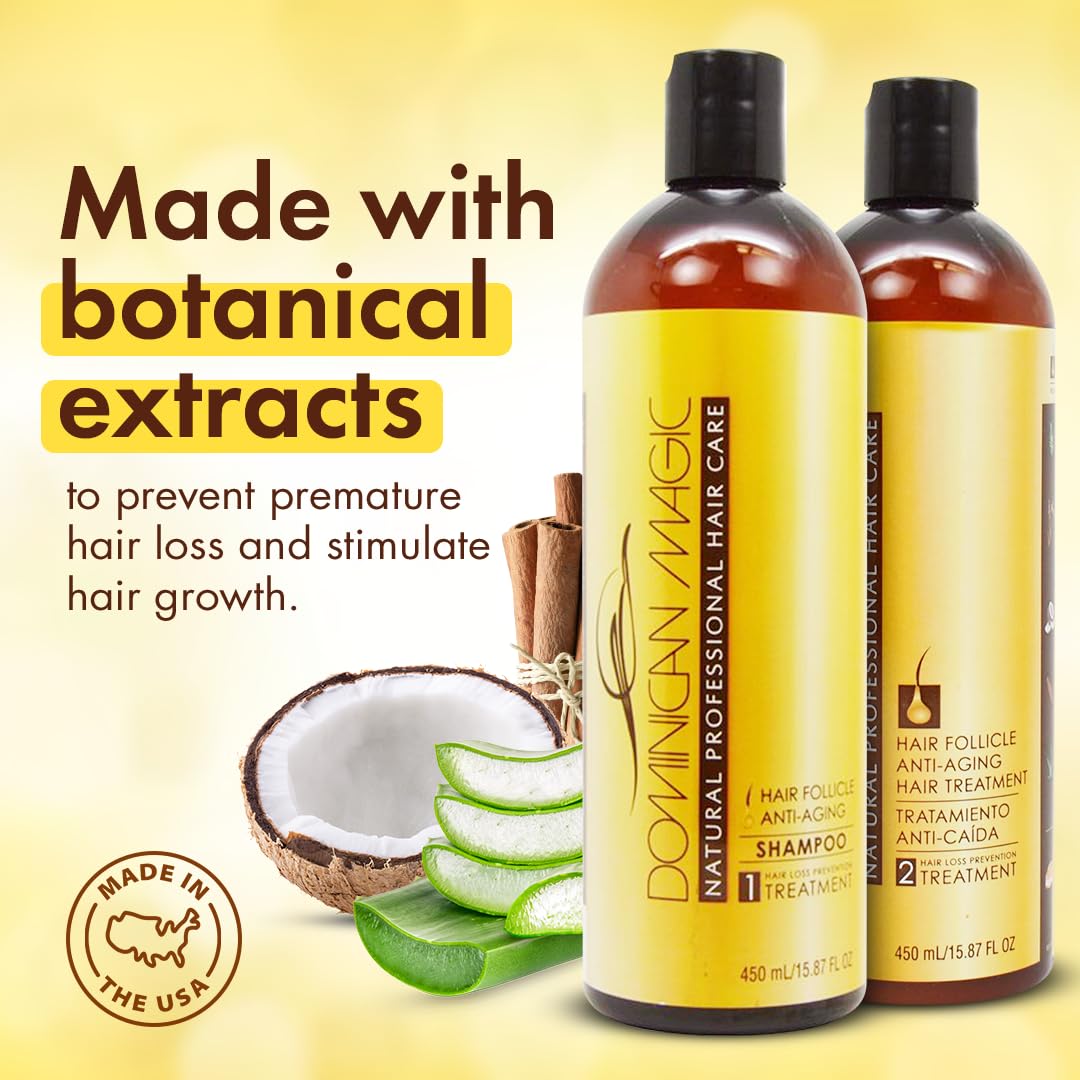 DOMINICAN MAGIC Hair Follicle Anti-aging Conditioner, Strenghtening Conditioner with Rosemary to Stimulate Hair Growth, 15.87 Oz