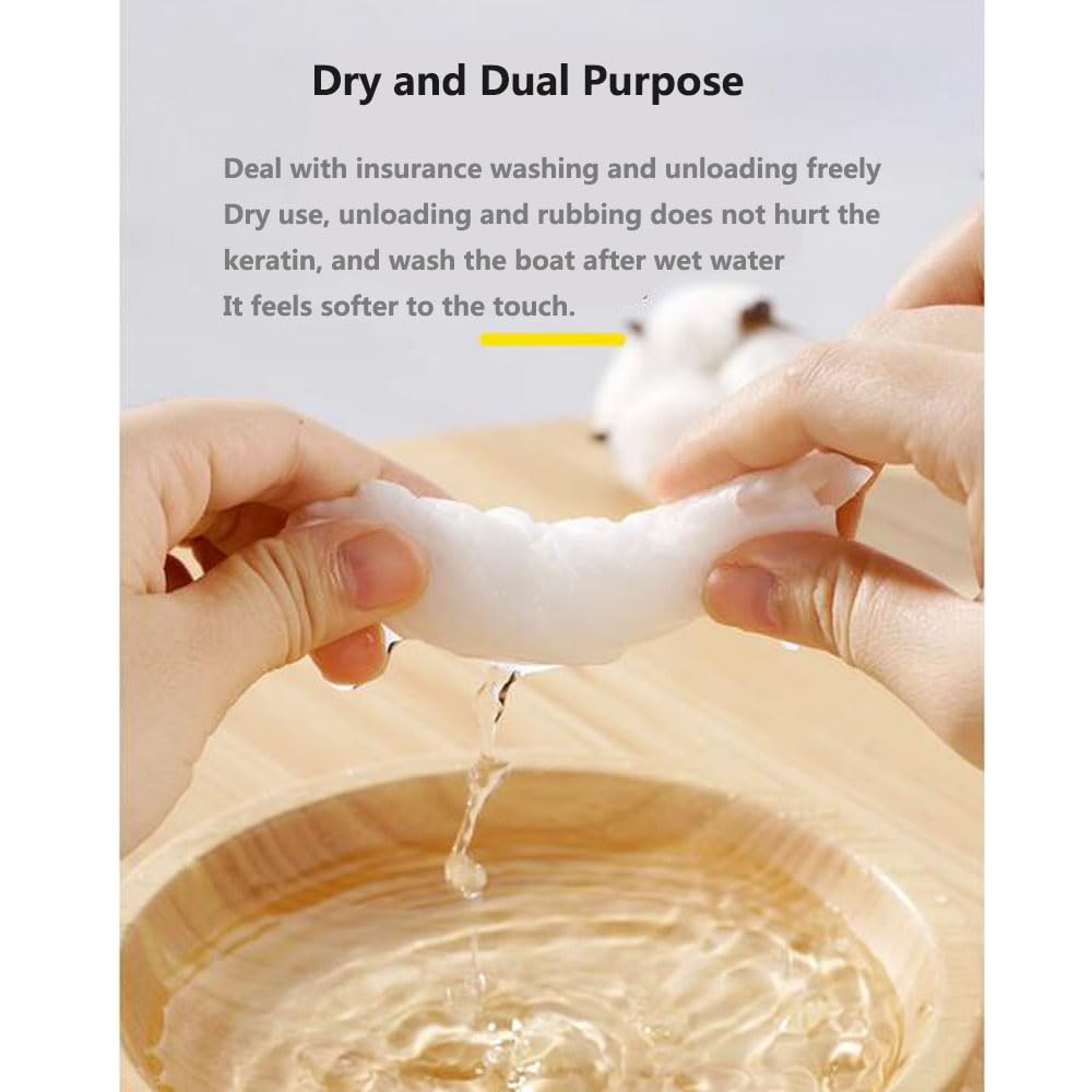 OUGEER Disposable Cleaning Face Towel,Non-Woven Fabric Disposable Wet and Dry Cotton Ssoft Towel, Disposable Beauty Towels-- 80 Sheet/Roll