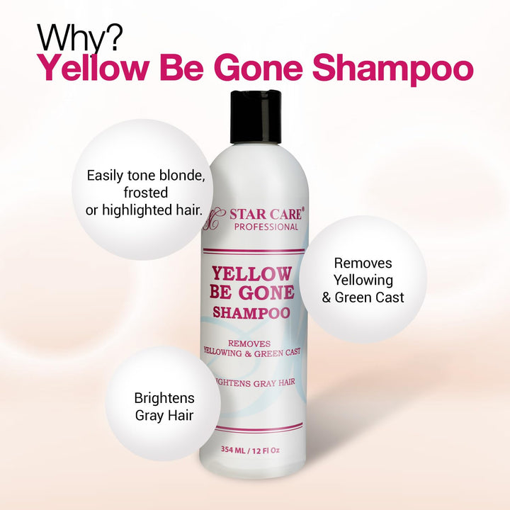 STAR CARE Yellow Be Gone Shampoo 12oz/354ml