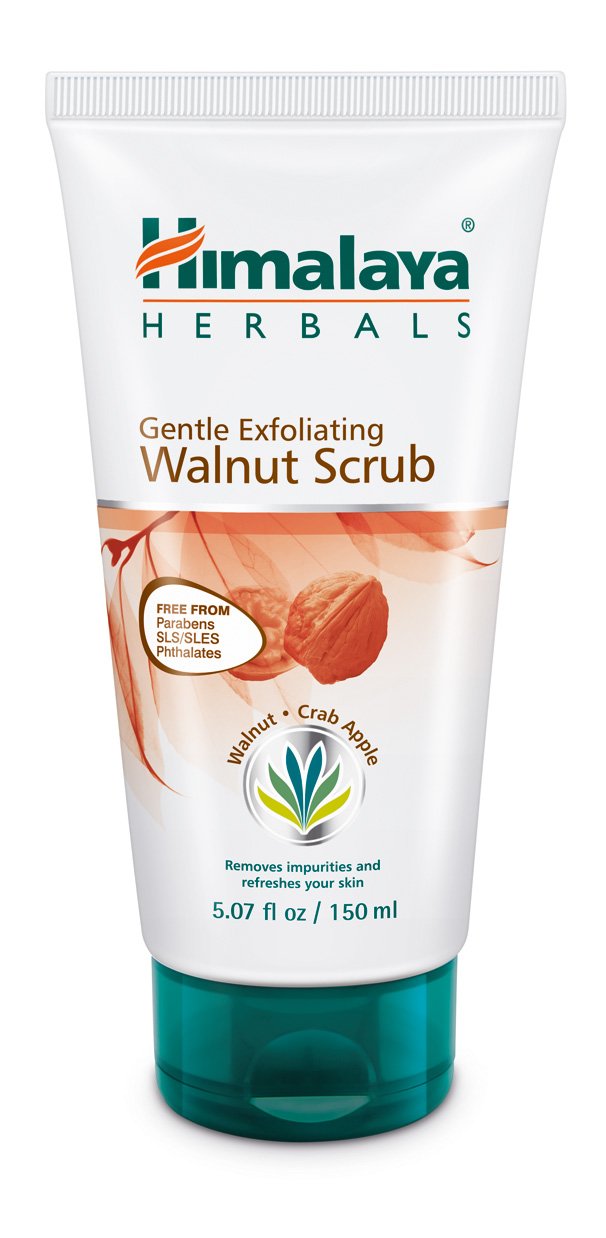 Himalaya Gentle Exfoliating Walnut Facial Scrub for Oily Skin, Free from Parabens, SLS/SLES and Phthalates 5.07 oz (150 ml)