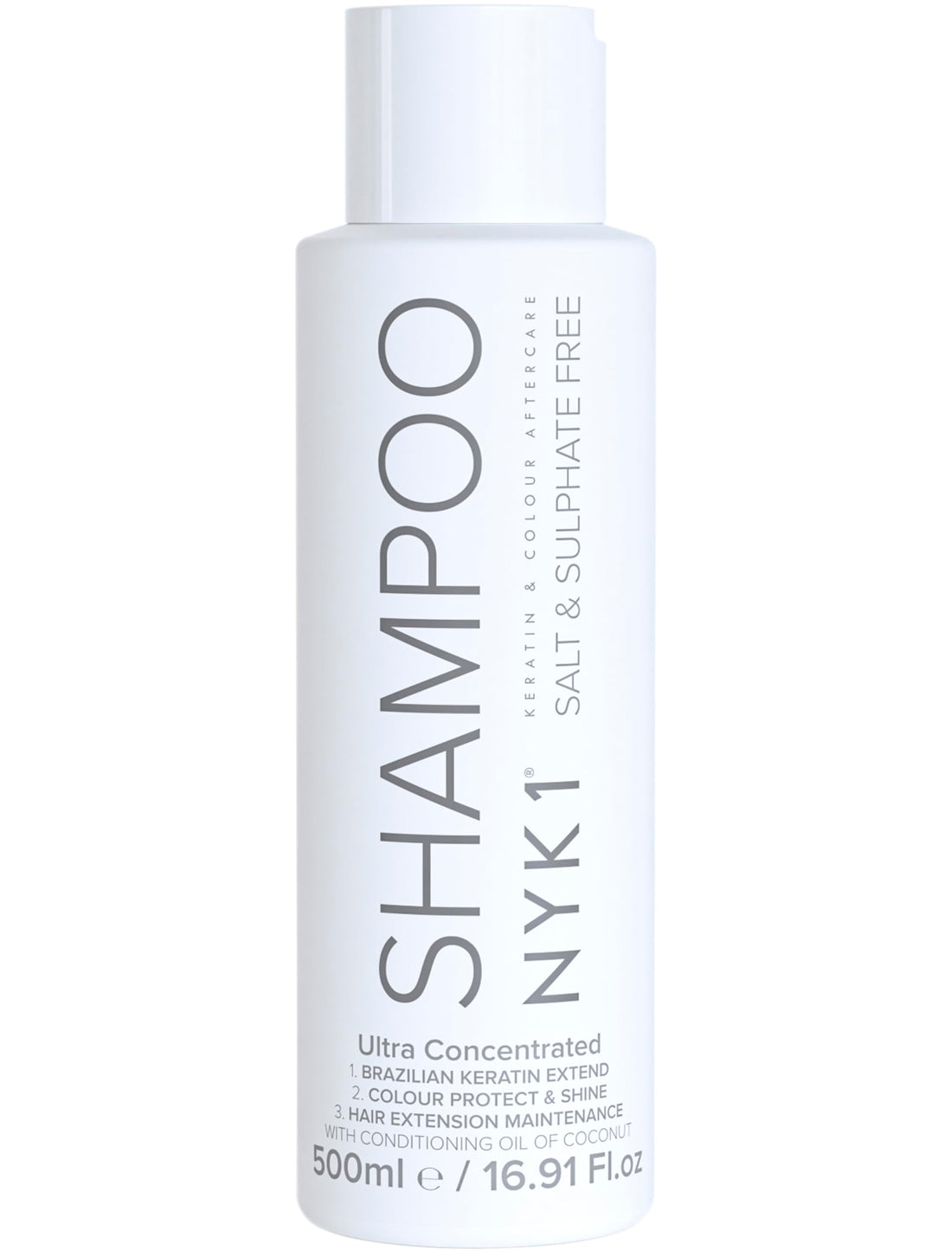 SALT AND SULFATE FREE SHAMPOO (500ml) for use AFTER KERATIN TREATMENTS and for COLOR TREATED HAIR Aftercare for Men and Women. No Salt, Sulfate or Sodium