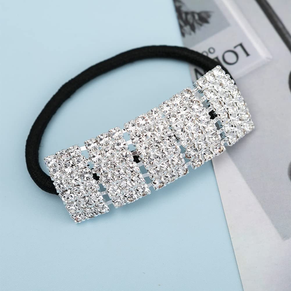 Casualfashion 6Pcs Fashion Women Girls Pearls Hair Rope Elastic Bow Hair Band Ring Ponytail Holder