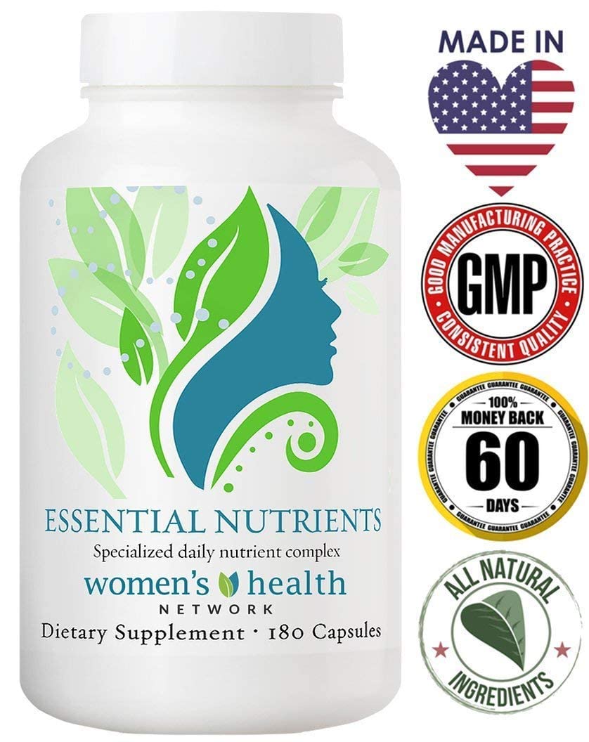 Essential Nutrients by Women's Health Network - The Most Complete Multivitamin and Multimineral Nutritional Supplement for Women - 180 Capsules