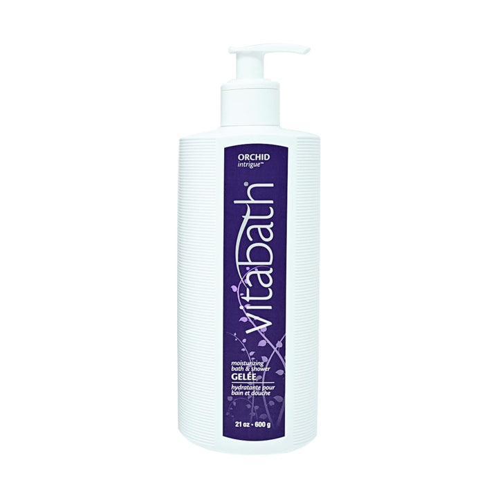 Vitabath Orchid Intrigue Bath & Shower Gelee Moisturizing Body Cleanser Infused with Amber, Jasmine & Musk - Cruelty-Free, Paraben-Free - 21 oz