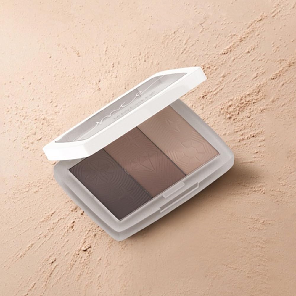 Brow powder, 3-color eyebrow powder palette, long-lasting eyebrow makeup, eyebrow defining powder eyebrow filler for perfect brows