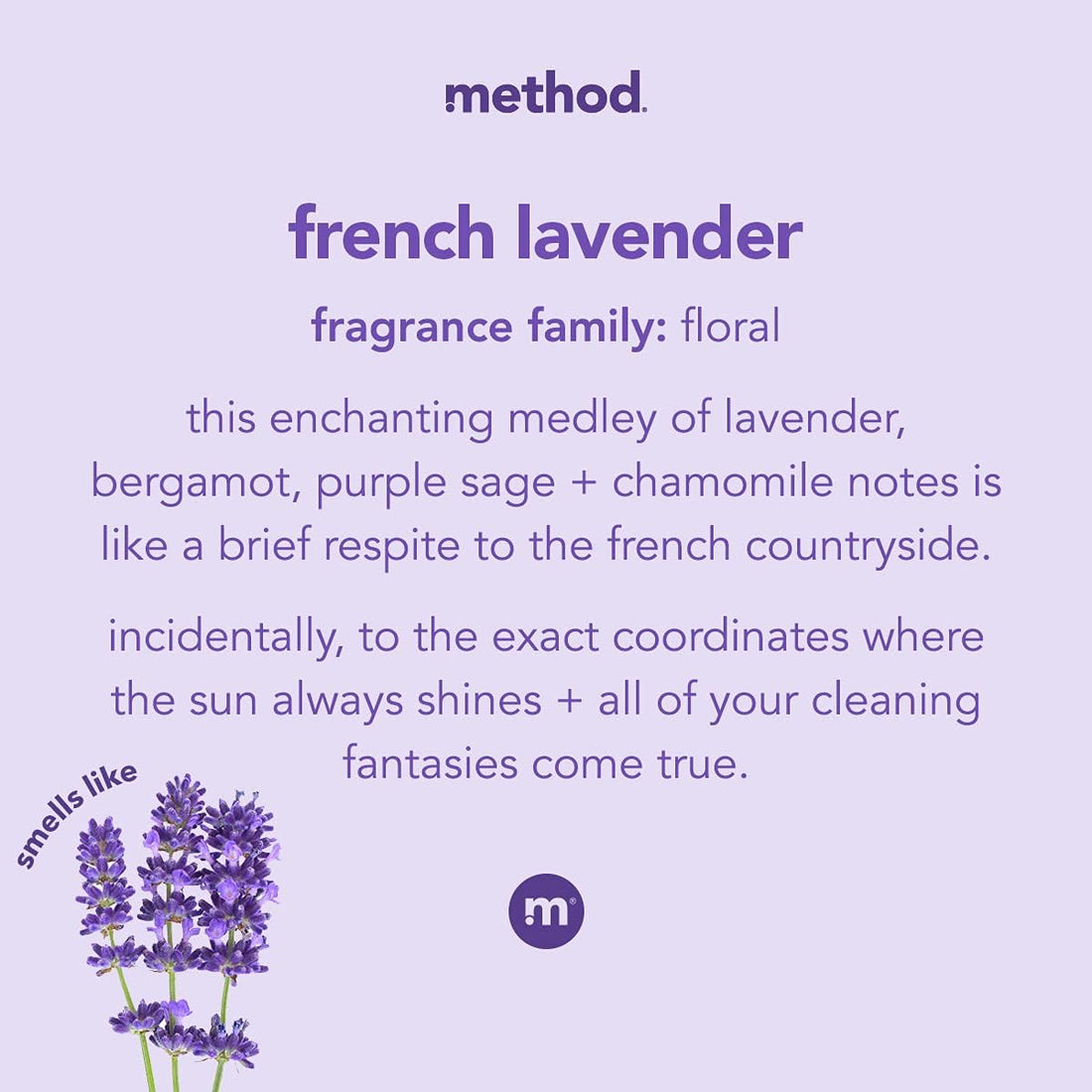 Method Naturally Derived Gel Hand Wash, French Lavender, 12 Ounce (Pack of 6)