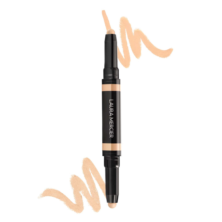Laura Mercier Secret Camouflage Brighten and Correct Duo, 2-in-1 Face and Under Eye Concealer Stick, Blurs Imperfections and Reduces Appearance of Undereye Dark Circles, Full Coverage, 1N