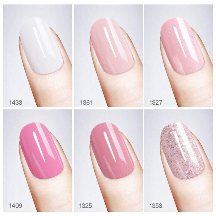 Gel Nail Polish Starter Kit - 6 Colors Gel Polish Set Base Top Coat, 36W LED Nail Dryer Lamp with Full DIY Gel Manicure Nail Tools by Vishine 8ml #C003