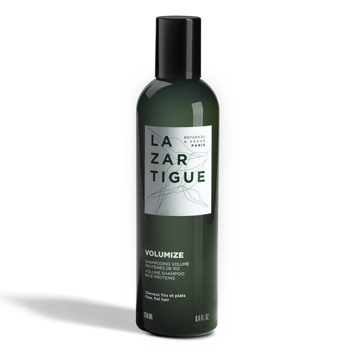 Lazartigue Volumize Shampoo, Rice Proteins, Adds Body & Shine to Fine Hair, Vegan, Sulfate & Silicone Free, 8.4 fl.oz.