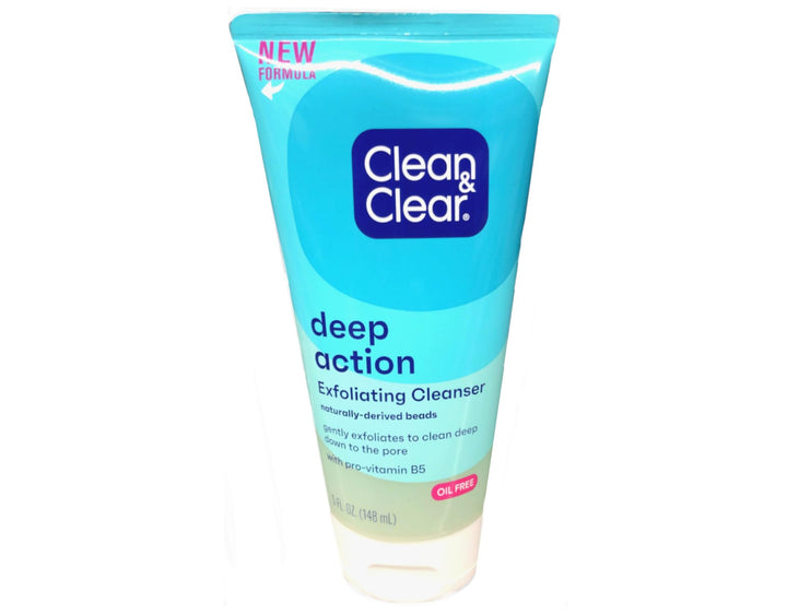 Clean & Clear Deep Action Exfoliating Scrub Oil-Free, 5 Ounce (Pack of 3)
