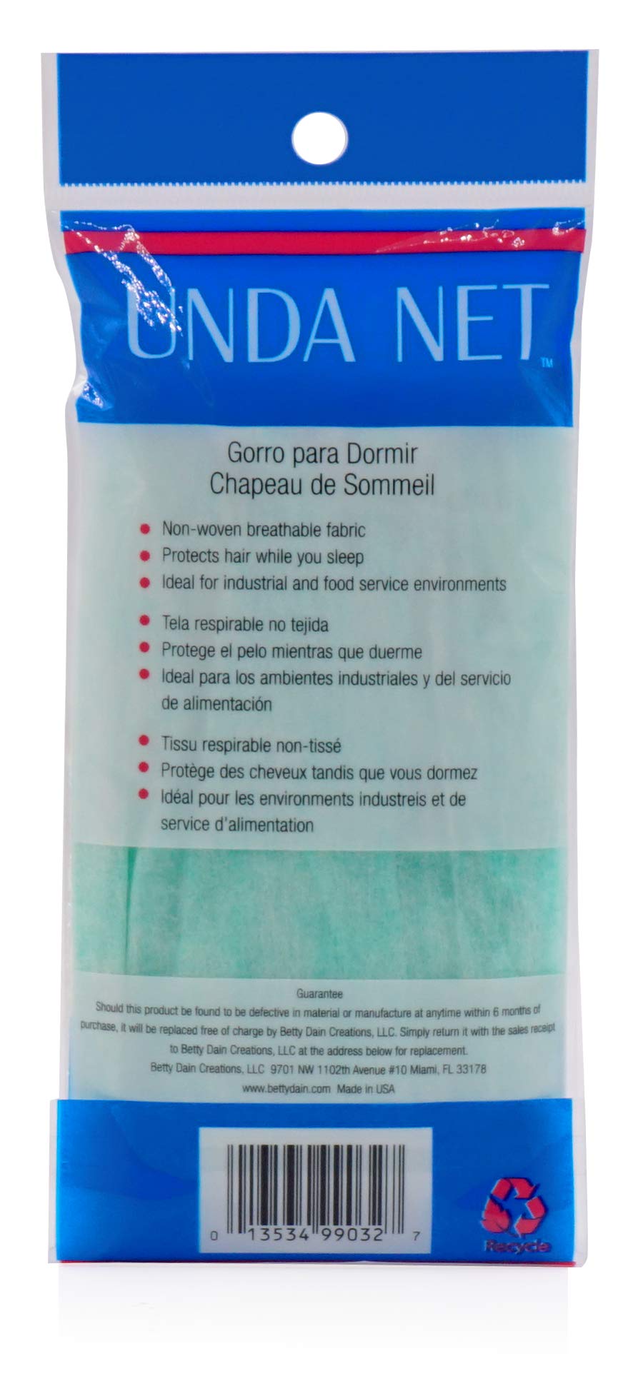 Betty Dain Unda Net Sleep Cap / Hairnet, Standard (24 Count)